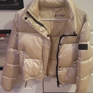 Calvin Klein Gold Puffer Jacket